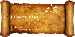Lippert Rita névjegykártya